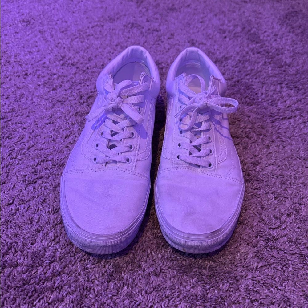 Vans White Athletic Shoes